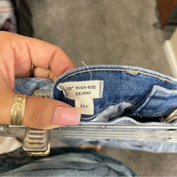 Madewell Petite 10" High-Rise Skinny Jeans in Wheeler Wash Sz 28P - Picture 10 of 11